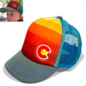 Yo Colorado Baby Infant Sunset Trucker Hat Cap Lil Fader Nugget Mesh Back Padded